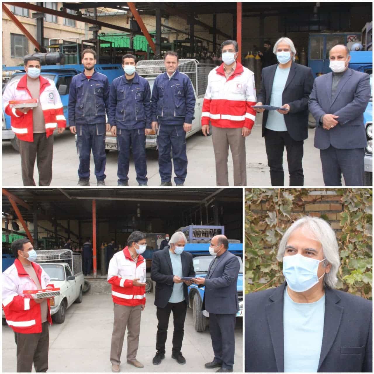 تقدیر از آقای منصور قهرمانی مدیر یکی از شرکت های شهرک صنعتی صفادشت