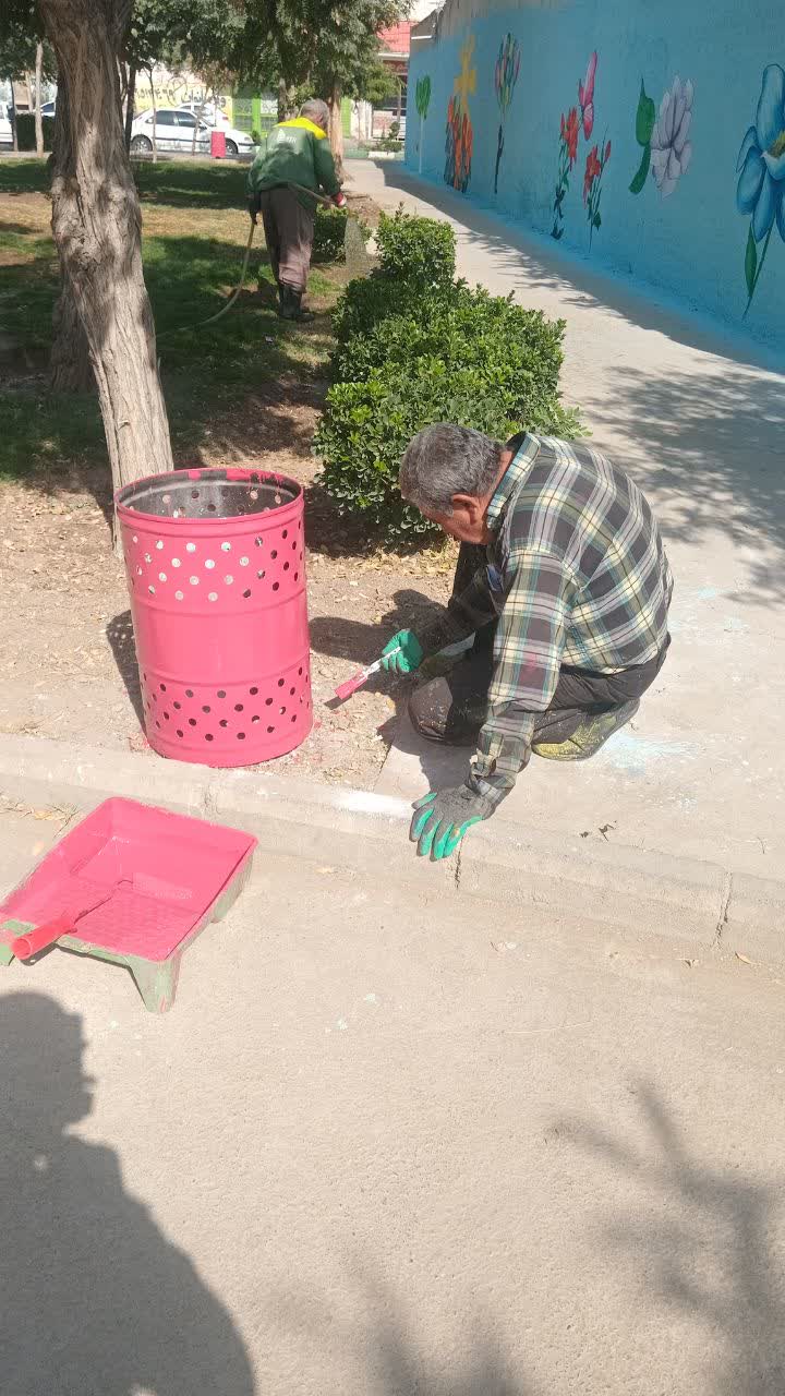 تزریق نشاط با زیباسازی بوستان اباصالح (عج) مارلیک