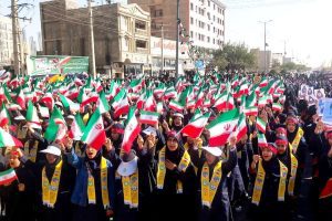 تجمع ضد استکباری مسئولان و دانش آموزان در ملارد