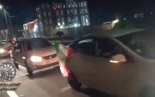 رژه اتومبیل های شخصی شهرستان ملارد در حمایت از حافظین امنیت کشور