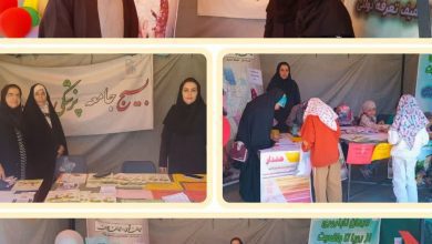 برپایی غرفه جوانی جمعیت در نماز جمعه ملارد با استقبال پرشور نمازگزاران