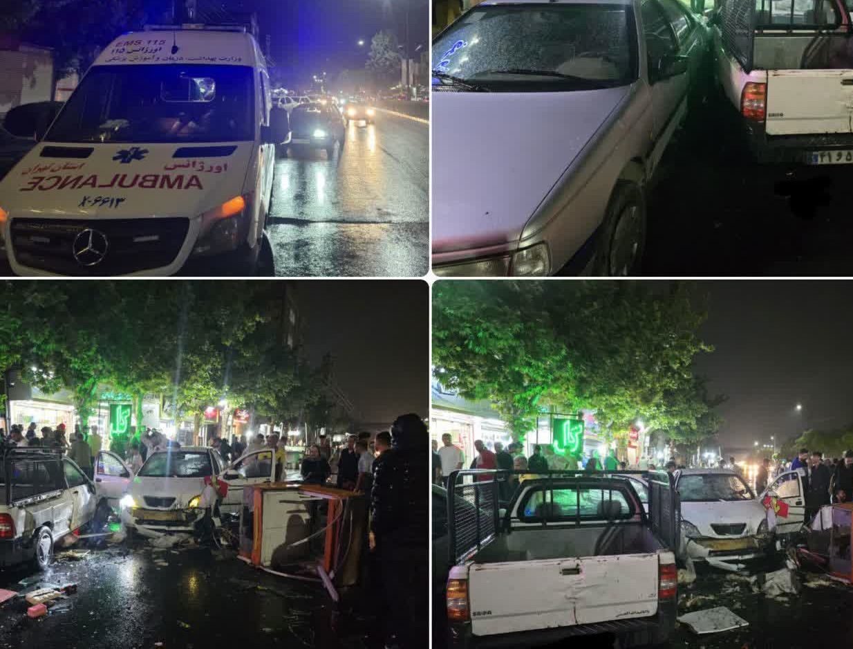 بی‌احتیاطی راننده تیبا در ملارد ۳ مصدوم برجای گذاشت