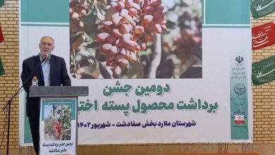 تاکید استاندار تهران بر برندسازی جهانی پسته اخترآباد ملارد