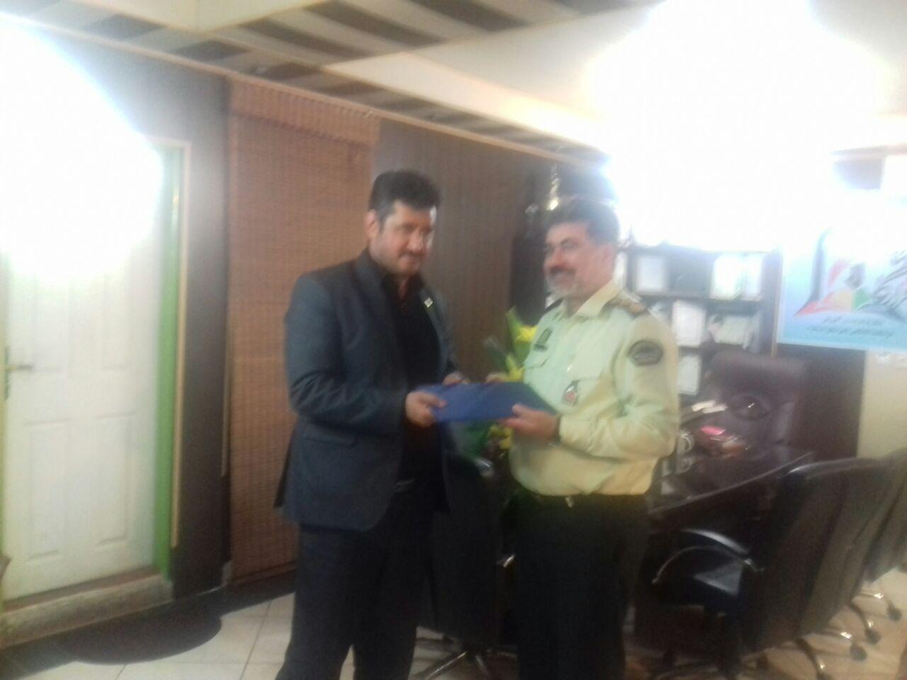 دیدار رئیس اداره فرهنگ و ارشاد اسلامی با فرمانده انتظامی شهرستان ملارد