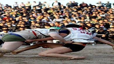 تجلیل از برگزارکنندگان مسابقات کشتی با چوخه در ملارد