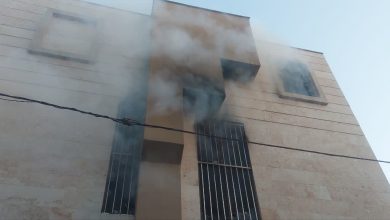 مهار آتش‌سوزی انبار فروشگاه سیب سرخ در صفادشت