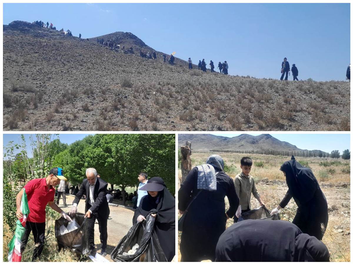 همایش کوهپیمایی و پاکسازی طبیعت در ارتفاعات روستای دهک صفادشت برگزار شد