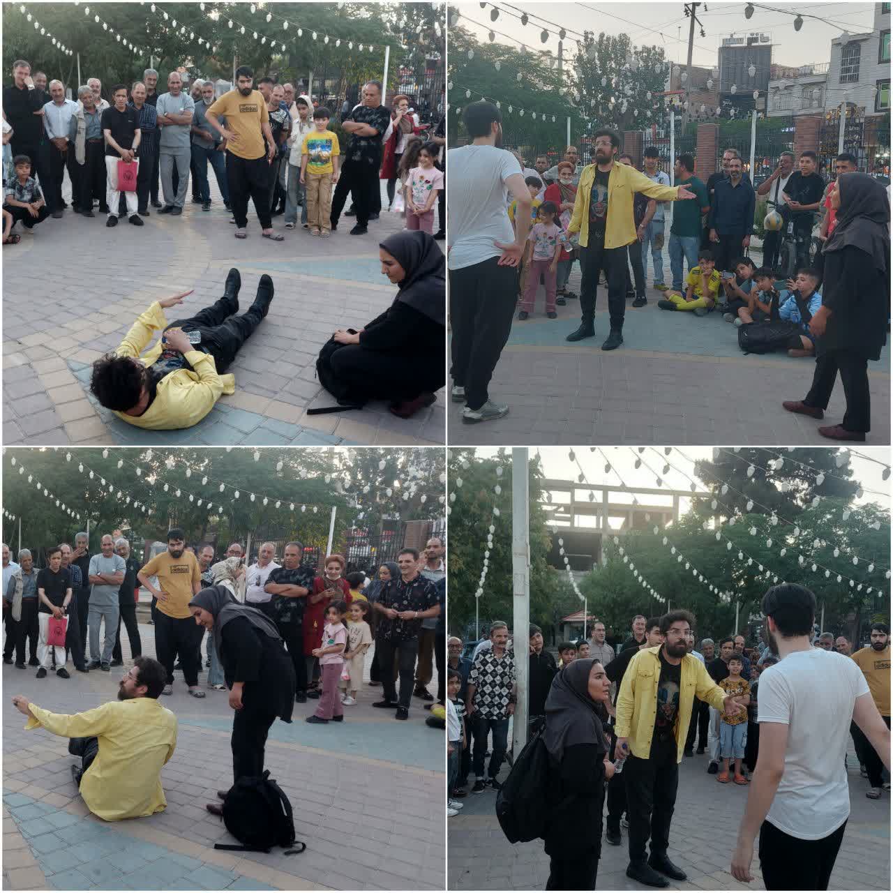 اجرای نمایش خیابانی «درد بی‌درمون» در پارک امام خمینی (ره) سرآسیاب