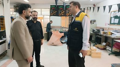 بازدید سرزده رئیس بازرسی فرمانداری از اداره پست ملارد