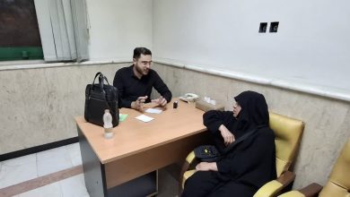 خدمت جهادی پزشک ملاردی به زائران رهبر شهید در مصلی تهران