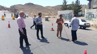 اصلاح تقاطع شادفرسای ۶ در شهرک امید صفادشت