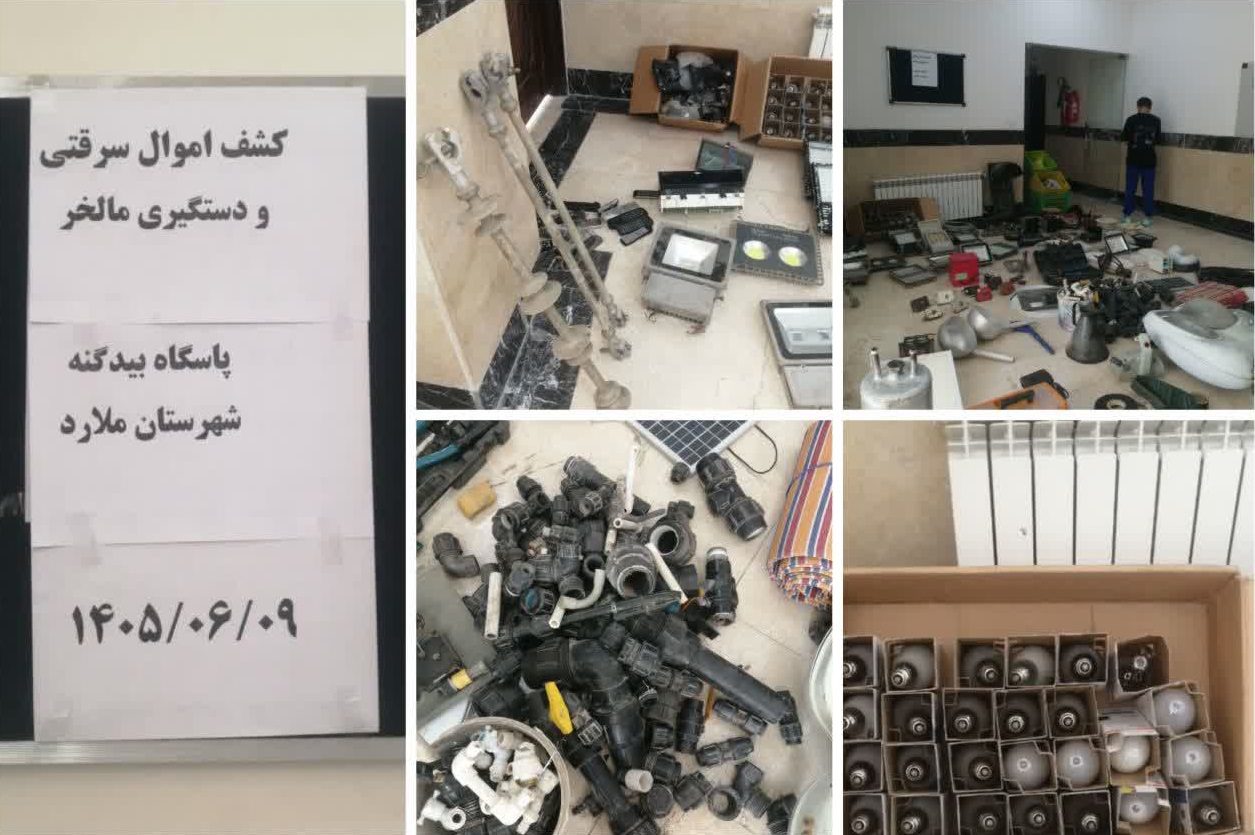 دستگیری مالخر اموال مسروقه باغات و منازل در اسفندآباد ملارد