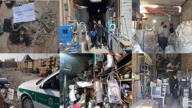 دستگیری ۵۱ مالخر و کشف یک تن کابل مسروقه در غرب تهران