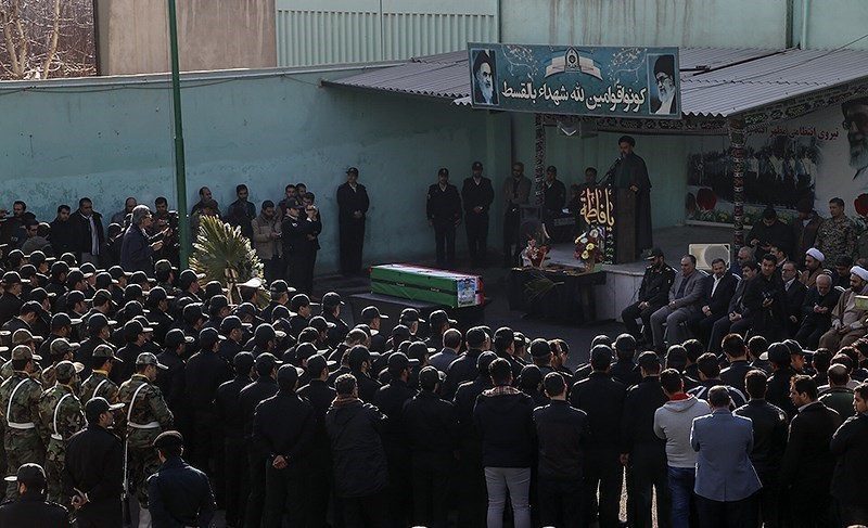 پيكر شهيد استوار دوم علی احمدنژاد در شهرستان ملارد تشييع شد