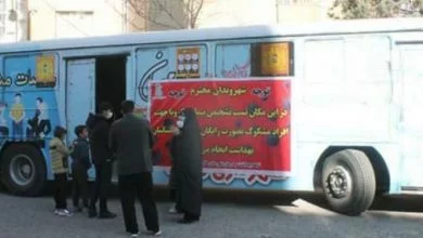اتوبوس آموزش و غربالگری کرونا در ملارد به راه افتاد