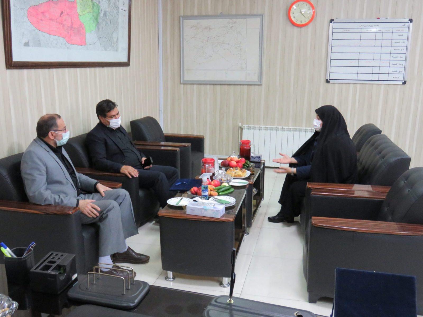دیدار دادستان و رئیس دادگستری ملارد با بخشدار مرکزی