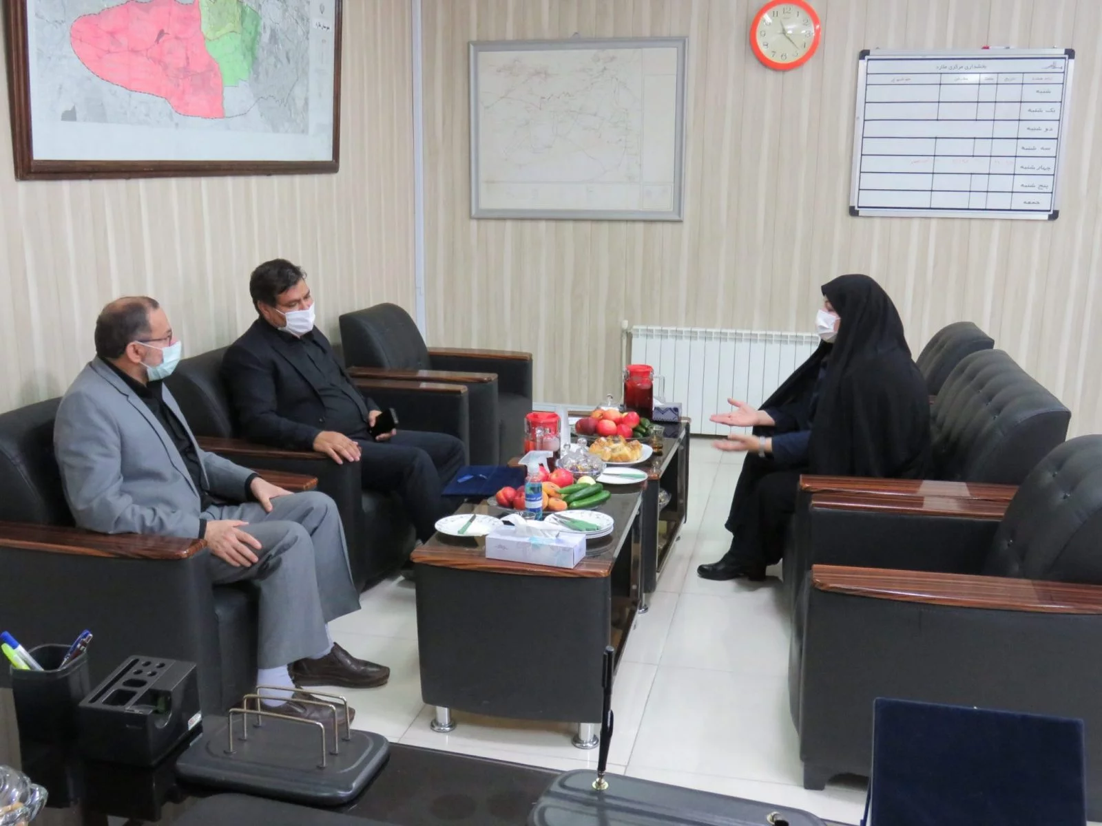 دیدار دادستان و رئیس دادگستری ملارد با بخشدار مرکزی