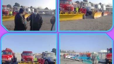 بازدید نمایندگان استانداری تهران و فرمانداری ملارد از تجهیزات برف روبی شهرداری ملارد
