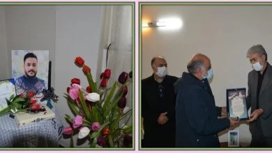 تجلیل مدیریت شهری ملارد از خانواده شهید مدافع سلامت ملارد شهید محمد رضایی کرماجانی