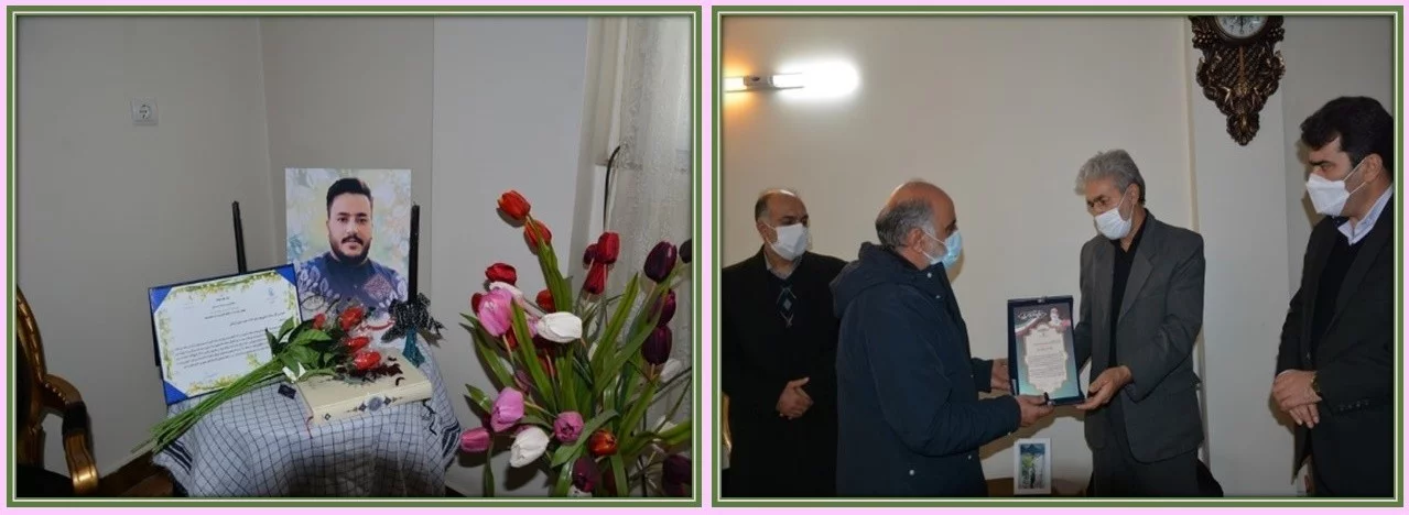 تجلیل مدیریت شهری ملارد از خانواده شهید مدافع سلامت ملارد شهید محمد رضایی کرماجانی