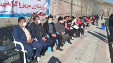 آئین اختتامیه اولین دوره مسابقات فوتبال در شهرک مهر صفادشت