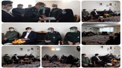 دیدار و تکریم از خانواده شهید مدافع سلامت محمد رضایی