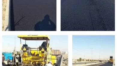 احداث لاین کندرو در بلوار سردار شهید سلیمانی در شرق سرآسیاب شهر ملارد