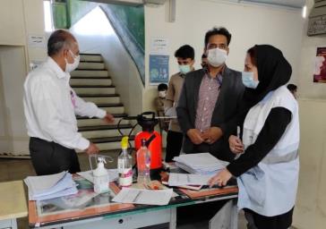 بازدید از مدارس در برگزاری امتحانات نهایی توسط بازرسان شبکه بهداشت و درمان ملارد