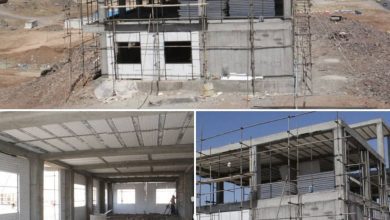 پیشرفت فیزیکی ۵٠ درصدی ساختمان کلانتری شهرک مهر صفادشت