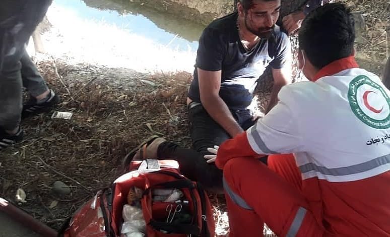 حادثه برخورد خودرو پراید با درخت در محور صفادشت به سمت ملارد