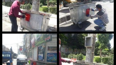 شماره گذاری باکس های زباله سطح شهر بنا به دستور معاونت خدمات شهری شهرداری ملارد