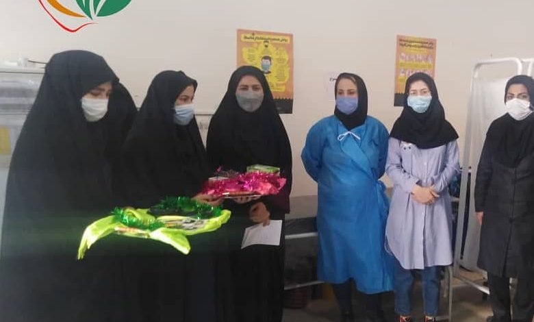 قدردانی بسیج دانشگاه علوم پزشکی ایران از زحمات کادر درمان ملارد