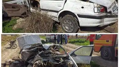فوت دهیار روستای مهردشت صفادشت و همسرش در تصادف