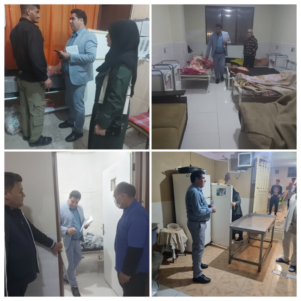 بازدید شبانه مسئولین بهزیستی ملارد از مراکز توانبخشی