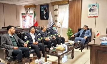 دیدار مدیر جدید اورژانس ۱۱۵ ناحیه شمال غرب استان تهران با فرماندار ملارد