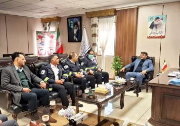 دیدار مدیر جدید اورژانس ۱۱۵ ناحیه شمال غرب استان تهران با فرماندار ملارد