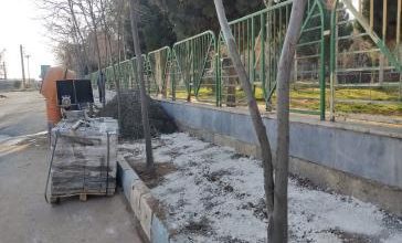 آغاز عملیات عمرانی پیاده روسازی وکف پوش معابر شهرصفادشت و شهرک امید
