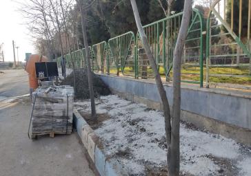 آغاز عملیات عمرانی پیاده روسازی وکف پوش معابر شهرصفادشت و شهرک امید