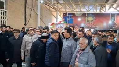 تشییع پیکر مادر شهیدان میعادی در ملارد