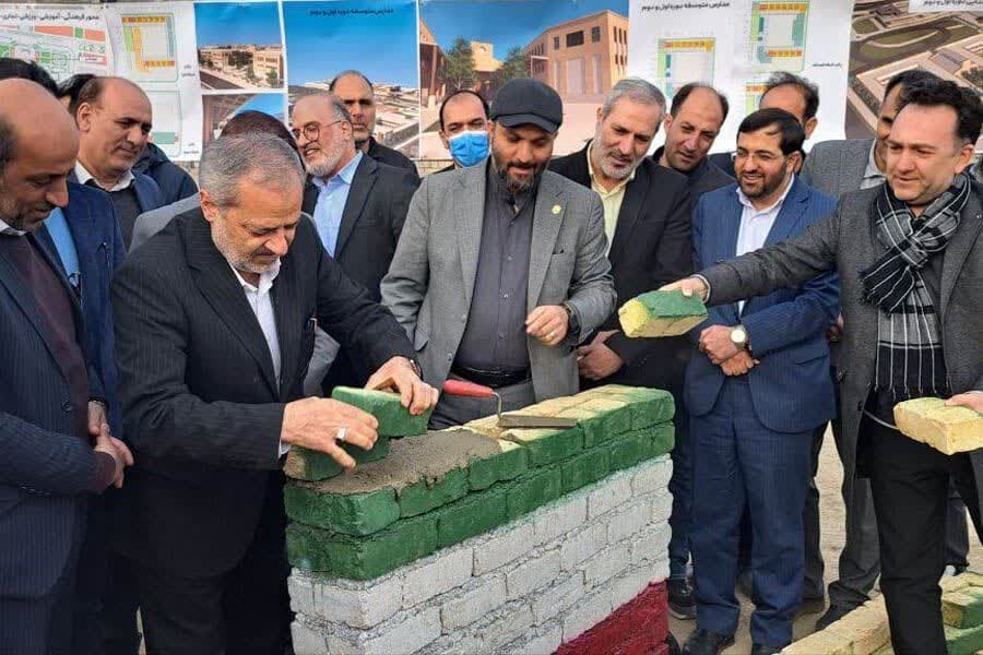 آیین خشت‌گذاری ۱۶۸ کلاس درس در شهرستان ملارد