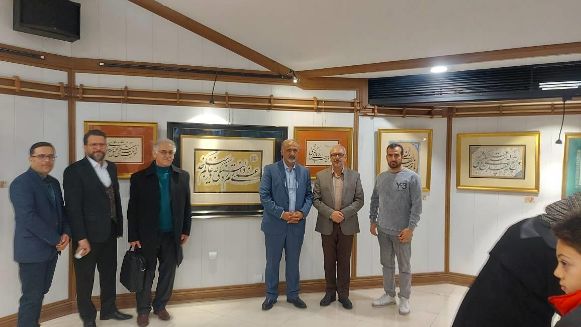 نمایشگاه آثار خوشنویسی هنرمندان ملاردی رونمایی شد