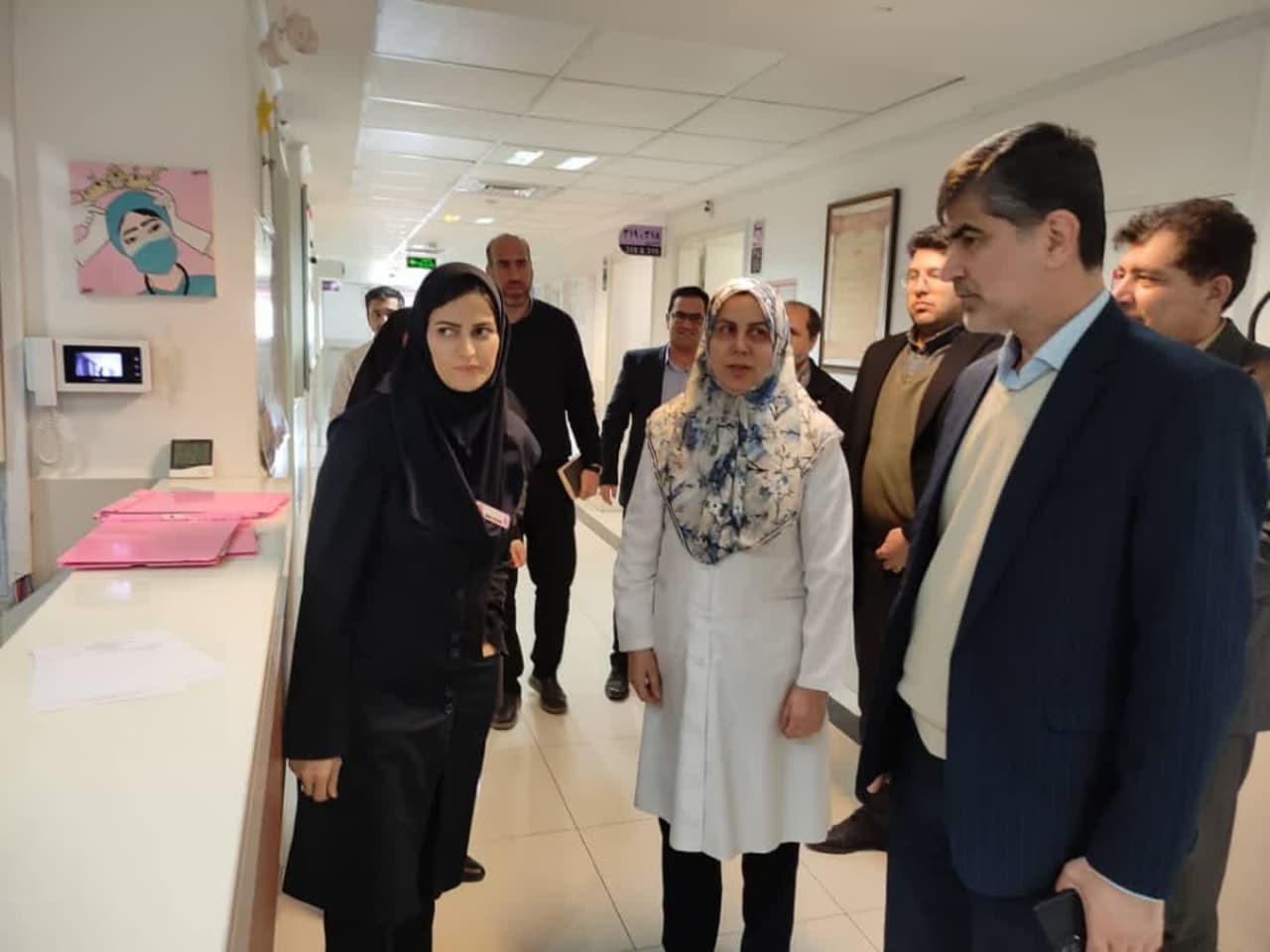 بازدید سرزده سرپرست فرمانداری ملارد از بیمارستان شهدای سلامت