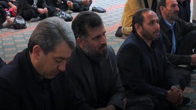 حضور سرپرست شهرداری ملارد و اعضای شورای اسلامی شهر در مراسم احیای شب قدر در مسجد جامع ملارد