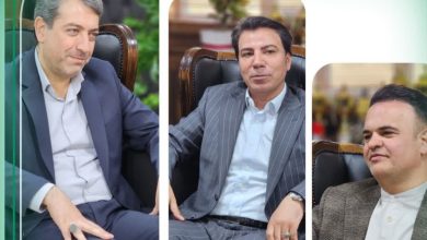 دیدار نوروزی علی سلگی شهردار مشکین دشت با فرشید عرب سرپرست شهرداری ملارد