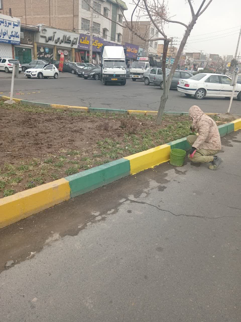 رنگ آمیزی جداول ملارد