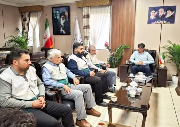 نشست دبیر کانون خدمات رضوی با سرپرست فرمانداری ملارد