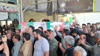 تشییع پیکر مطهر شهید علیرضا فلاح در ملارد