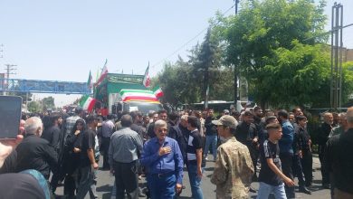 تشییع پیکر مطهر پاسداران شهید محمد شاهوردی و حسن شریفی در ملارد