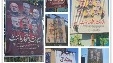 تصاویر شهدای وطن زینت شهر ملارد