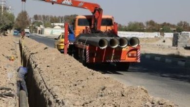 خط انتقال آب ۱۷۰۰ متری در ملارد به بهره‌برداری رسید